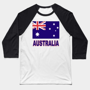 The Pride of Australia - Australian Flag Design Baseball T-Shirt